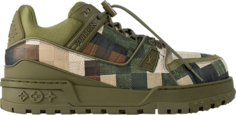Кроссовки Louis Vuitton Trainer Maxi Damoflage, зеленый