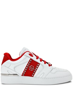 Philipp Plein кроссовки с заклепками, белый