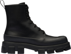 Кроссовки Prada Monolith Leather Ankle Boot Black, черный