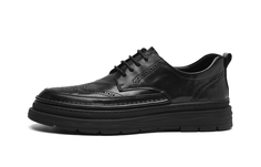 Туфли HLA Dress Shoes Men Low-Top Black