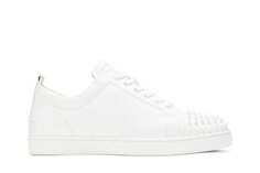 Кроссовки Christian Louboutin Louis Junior Spikes Flat Calf White, белый