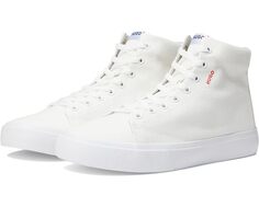 Кроссовки HUGO Dyer High-Top Canvas Sneaker, белый
