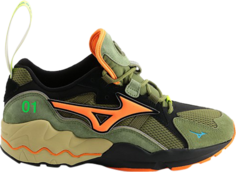 Кроссовки 24 Karats x mita x Wave Rider 1, зеленый Mizuno
