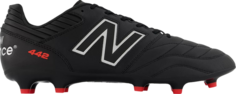Бутсы New Balance 442v2 Pro FG Black Silver, черный