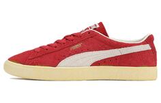 Кроссовки Puma Suede Skateboarding Shoes Men Low-top Red And White Rice, красный