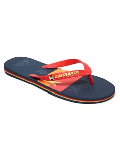 Сандалии Quiksilver "Блок слов Молокаи", цвет Red/Blue/Red