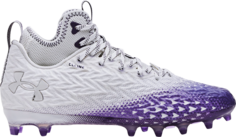Бутсы Under Armour Spotlight Clone 3.0 MC White Purple, белый