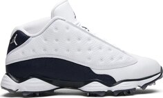 Бутсы Air Jordan 13 Golf Midnight Navy, белый