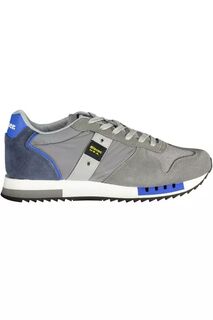 Мужские элегантные спортивные кроссовки Blauer с контрастными акцентами, серый