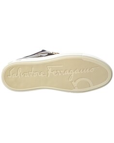 Кроссовки Ferragamo Beck из замши и кожи Salvatore Ferragamo, черный