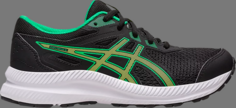 Кроссовки contend 8 gs black lime zest Asics, черный