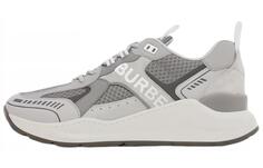Кроссовки мужские Burberry Low-Top, серый / белый