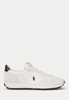 Кроссовки на шнуровке PRL TRAIL 100 SUEDE & OXFORD SNEAKER Ralph Lauren, белый