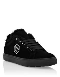 Кроссовки из овчины Philipp Plein, черный