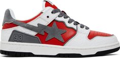 Кеды Sk8 Sta White Red, красный Bape