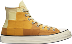 Кроссовки Converse Chuck 70 High Plant Color Patchwork - Gravel Egret, оранжевый