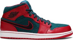 Кроссовки Air Jordan 1 Mid Gym Red Dark Sea, красный
