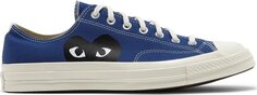 Кроссовки Converse Comme des Garçons PLAY x Chuck 70 Low Blue Quartz, синий