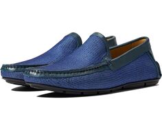 Лоферы Massimo Matteo Natural Fiber Venetian, цвет Marinho/Elba