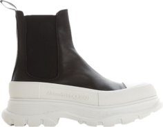 Кроссовки Alexander McQueen Tread Slick Boots Black White, черный