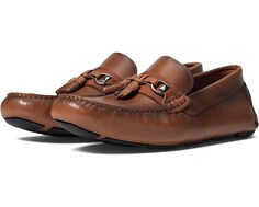 Лоферы Massimo Matteo Wrapped Bit Tassel Driver, цвет Havana