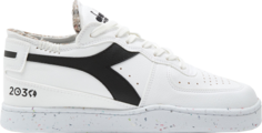 Кроссовки Mi Basket Row Cut 2030 White Black, белый Diadora