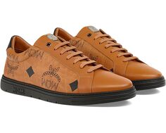 Кроссовки MCM Drby Maxi Monogrammed VST Sneaker, цвет Cognac