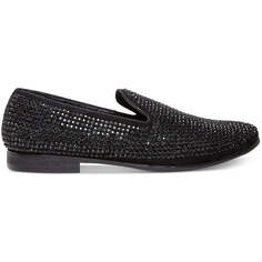 Мужские замшевые лоферы для курения Caviarr со стразами Steve Madden, черный