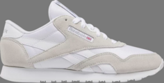 Кроссовки wmns classic nylon white light grey 2023 Reebok, белый