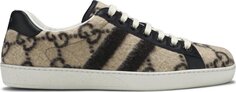 Кроссовки Gucci GG Wool Ace Beige, бежевый