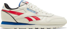 Кроссовки classic leather 1983 vintage white vector blue Reebok, белый