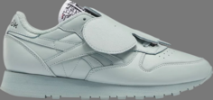 Кроссовки eames office x classic leather eames elephant - seaside grey Reebok, серый