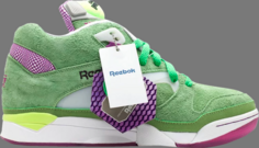 Кроссовки court victory pump uni packers wimbledon Reebok, зеленый