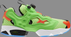 Кроссовки instapump fury og splash pack Reebok, зеленый