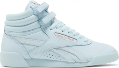 Кроссовки cardi b x freestyle high big kid glass blue Reebok, синий