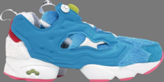 Кроссовки doraemon x atmos x instapump fury og furry blue Reebok, синий