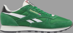 Кроссовки classic leather human rights now! - glen green Reebok, зеленый