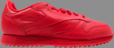 Кроссовки classic leather ripple mono scarlet red Reebok, красный