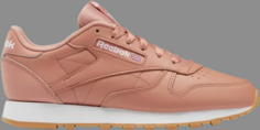 Кроссовки wmns classic leather canyon coral melon Reebok, розовый