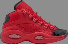 Кроссовки question mid big kids heart over hype Reebok, красный