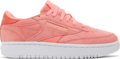Кроссовки wmns club c double twisted coral Reebok, апельсин