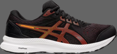 Кроссовки gel contend 8 4e wide black cherry tomato Asics, черный
