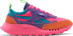 Кроссовки daniel moon x classic leather legacy solar pink pushy purple Reebok, розовый