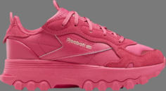Кроссовки cardi b x classic leather big kid semi pursuit pink Reebok, розовый