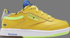 Кроссовки illuminations minions x club c 85 toddler minions Reebok, желтый