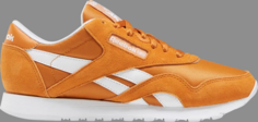 Кроссовки wmns classic nylon rich ochre Reebok, коричневый