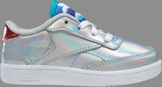 Кроссовки wonder woman 1984 x club c 85 toddler air flight Reebok, серебряный