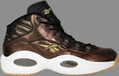 Кроссовки villa x question mid liberty bell Reebok, коричневый