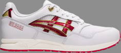 Кроссовки gel saga white speed red Asics, белый