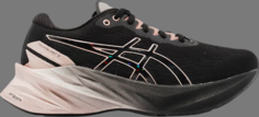 Кроссовки wmns novablast 3 platinum black rose gold Asics, черный
